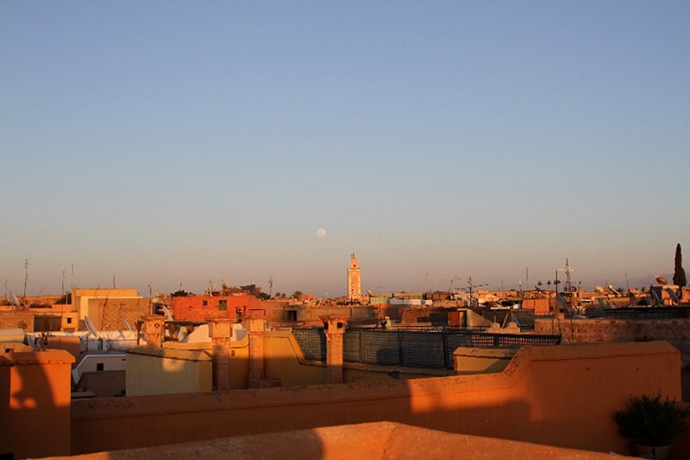 Abendstimmung über Marrakech