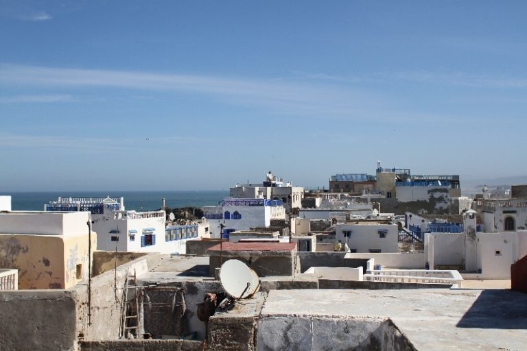 Aussicht auf Essaouira von der Dachterrasse des Riad Baladin.