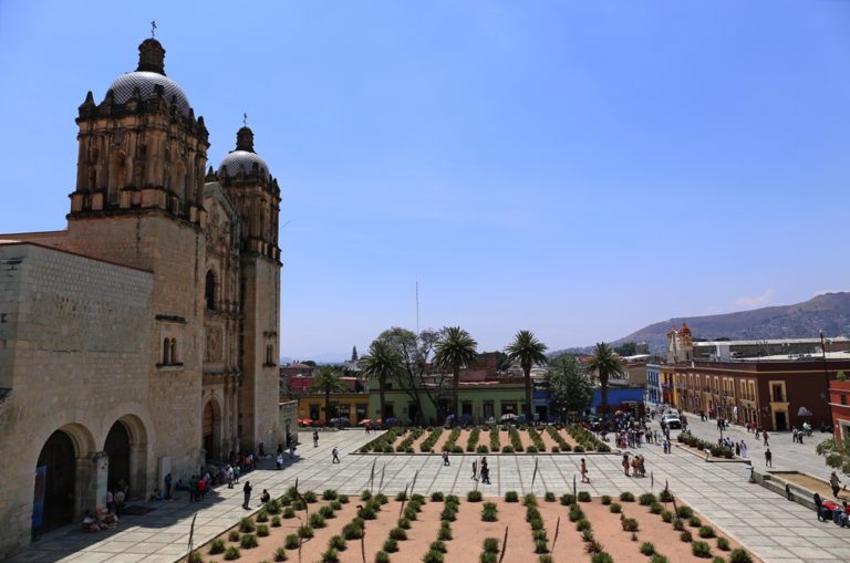 Sicht auf die Plaza von Oaxaca