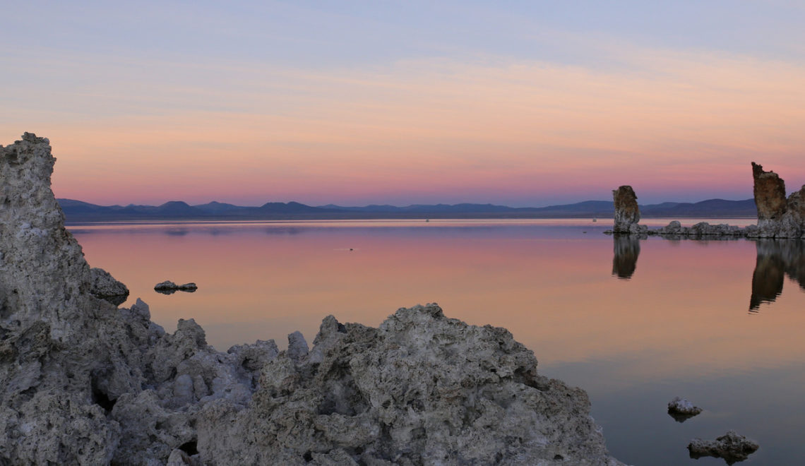 Sonnenuntergang am Mono Lake