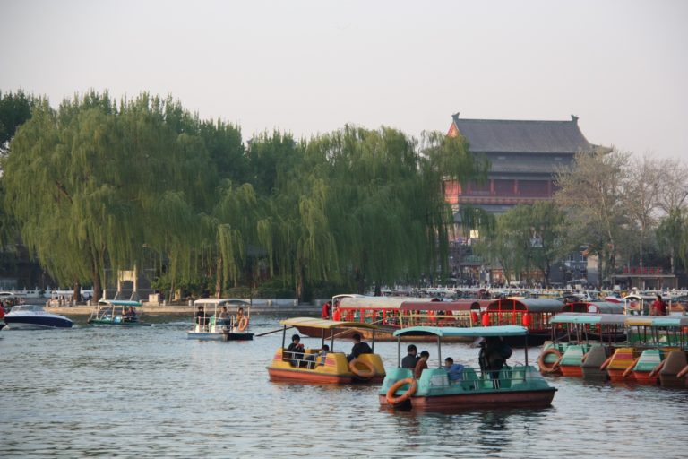 Houhai-See im Zentrum von Peking
